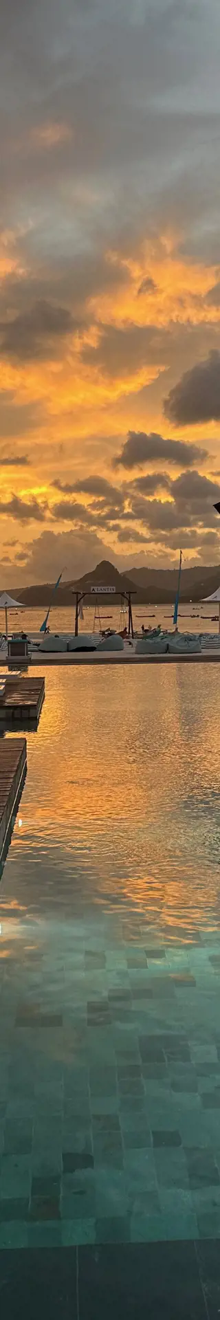 Abhängen im Beachclub